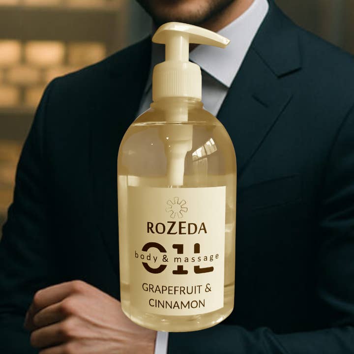 Óleo de Massagem Profissional, 500 ml - Toranja & Canela por atacado de Jonada LTD