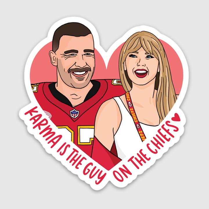 Tay and Trav Karma Sticker for wholesale by Brittany Paige