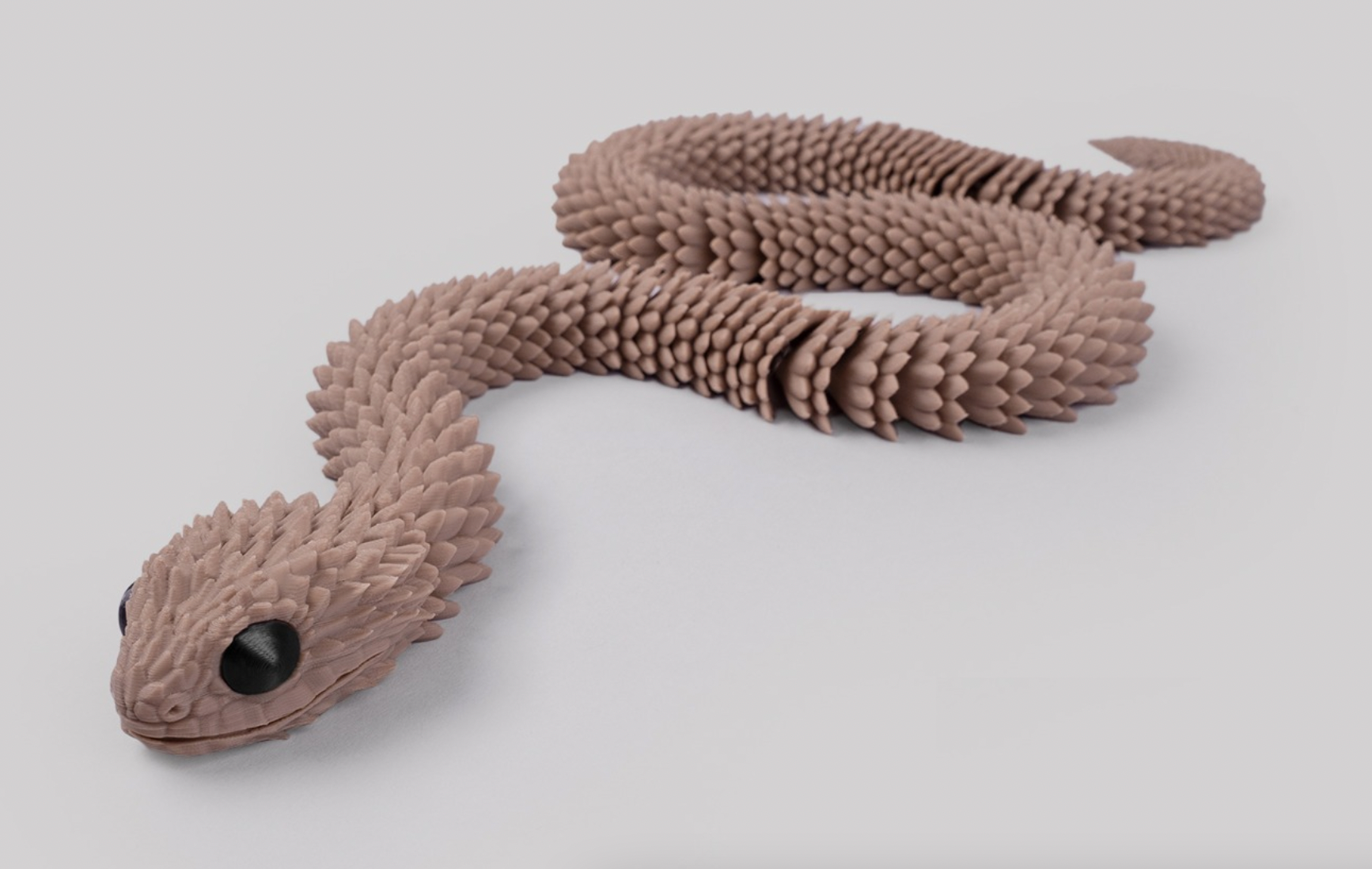 Great American Designs - Wholesale Fidget Toy - Kids - Articulated Bush Viper Snake, Reptile, 3D Printed, Fidget2