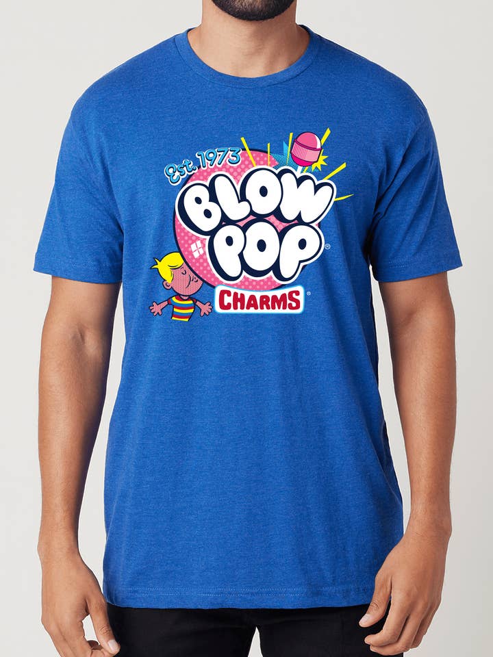www.sweetvintagetees.com - Wholesale Screen Printed T-Shirt - Unisex - Blow POP® Retro Charms Tee | Pop Art Inspired Vintage Unisex Shirt2
