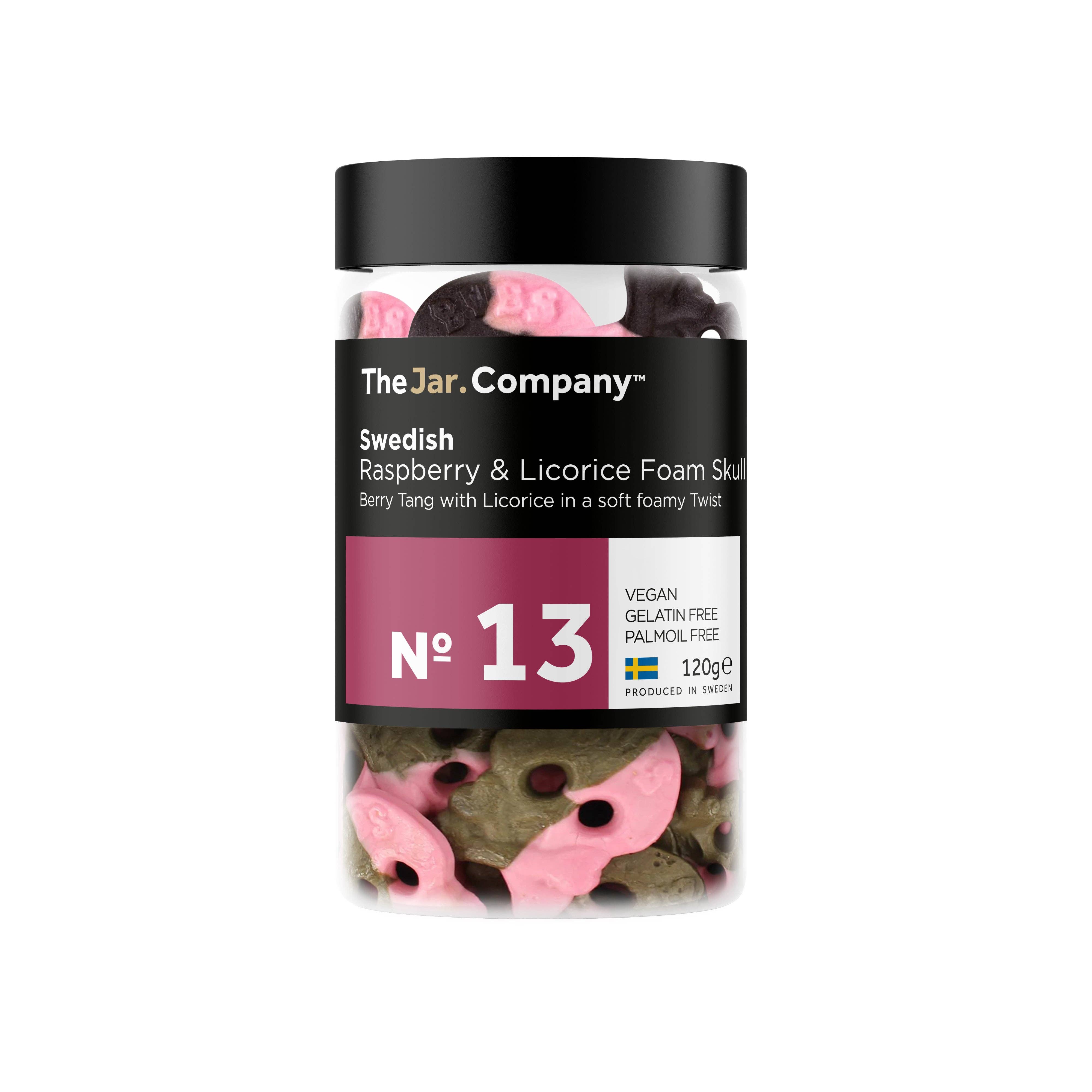 TheJar.Company - Wholesale Licorice - №13 - Raspberry Licorice Foam Skull