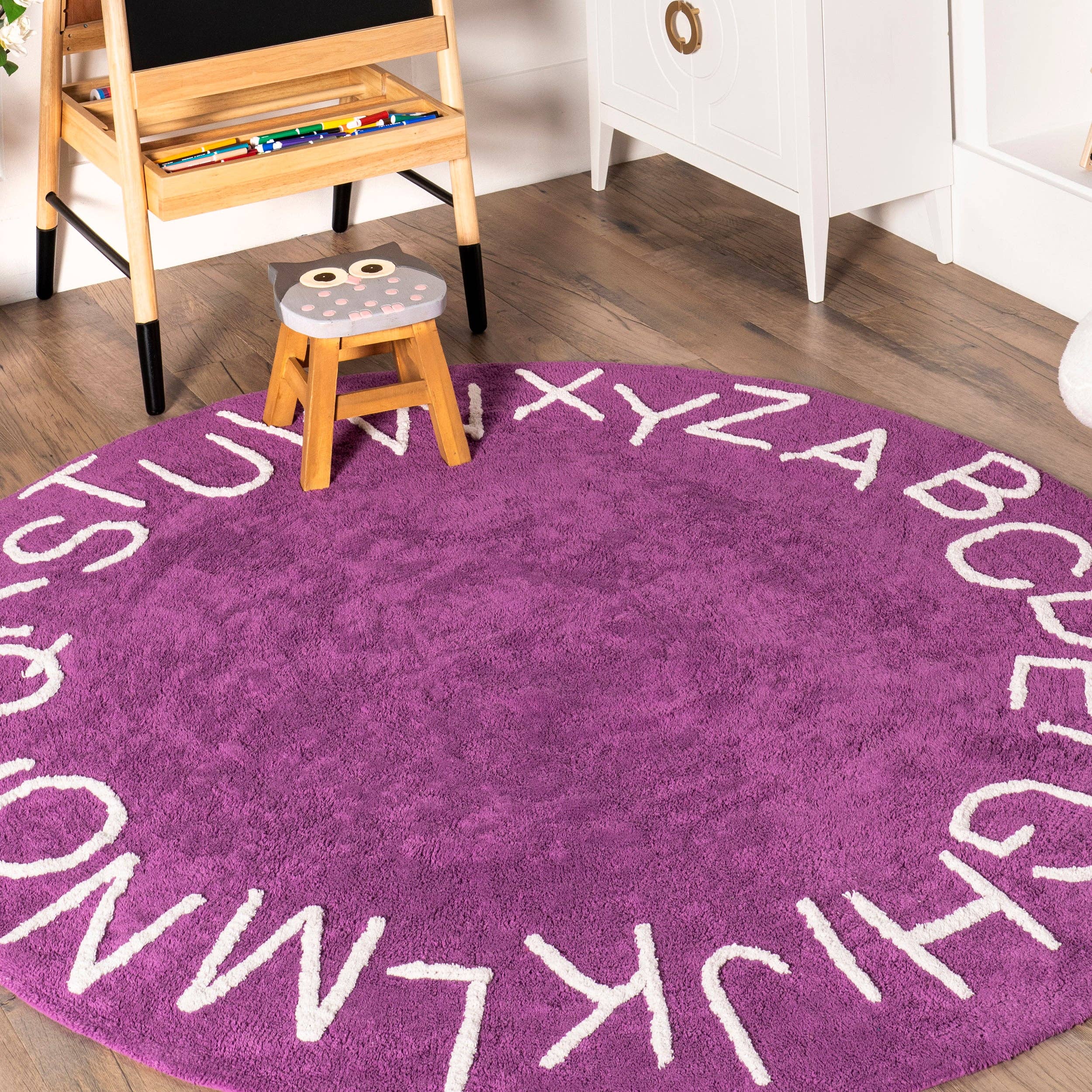 nuLOOM - Wholesale Area Rug - Kids & Baby - Kids Washable Round Alphabet Rug68