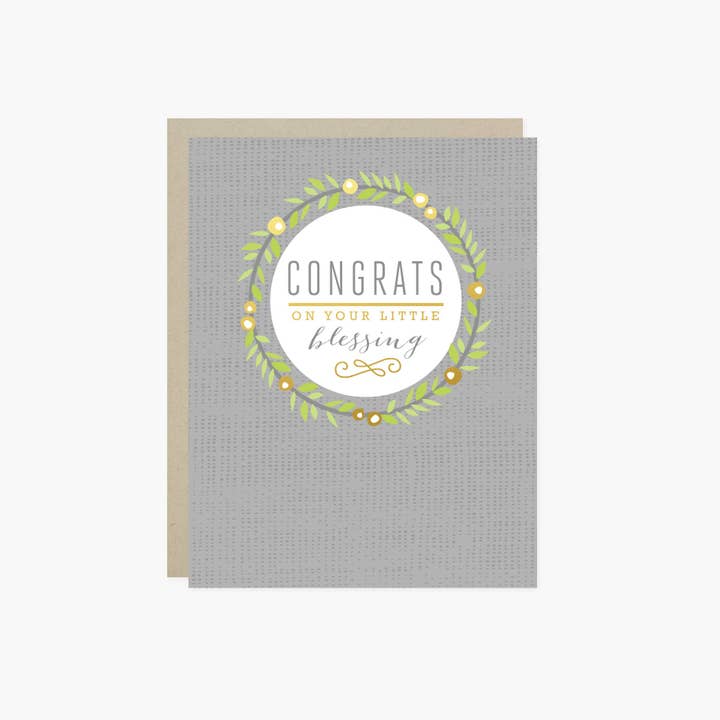 Little Blessing Card for wholesale by Barone and Co.