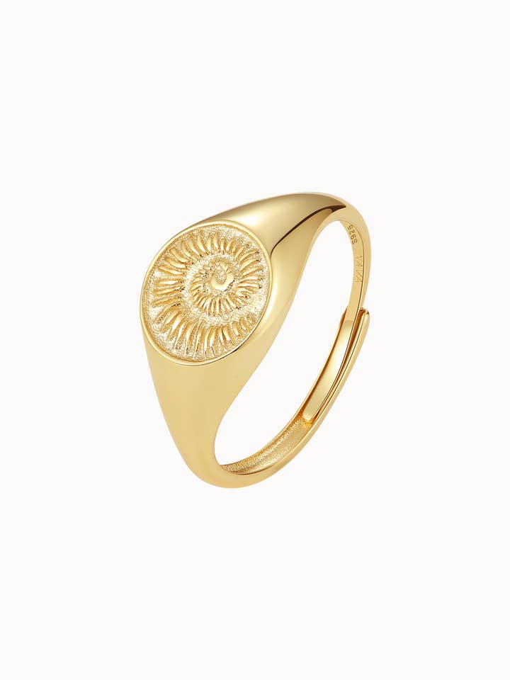 Shelly Ring - Gold Plated for wholesale by Nava Copenhagen