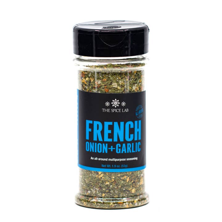 French Onion & Garlic Seasoning - Case of 6 - 1.9 oz Shaker for wholesale by THE SPICE LAB