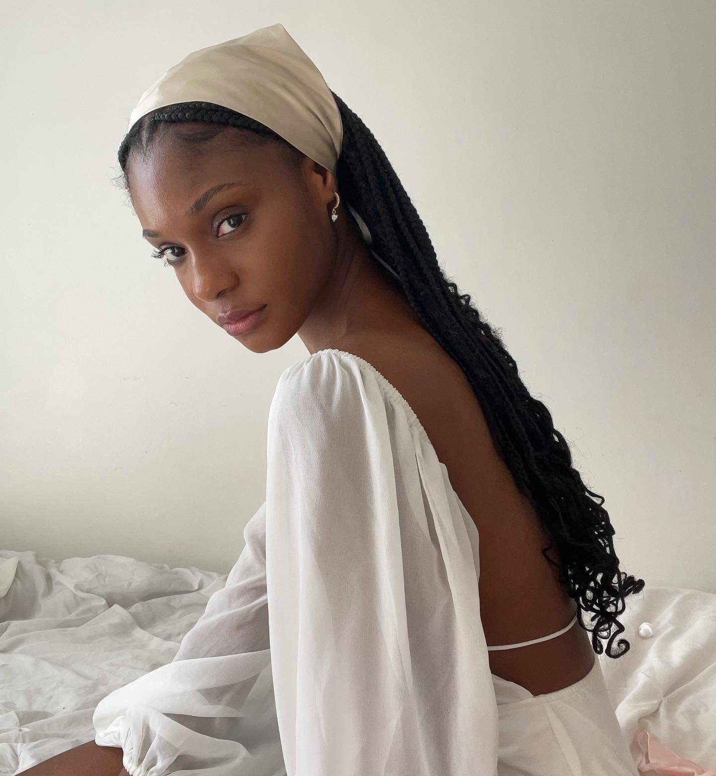 Mille Saisons – wholesale Head scarf – Women's – Mulberry Silk Audrey Headscarf - 14 colours Sewn in the UK16