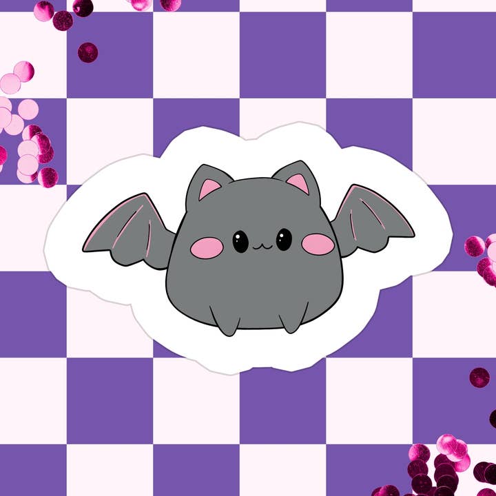 Stickers+ X Ashley Bexar - Wholesale Sticker - Goth Halloween Cute Bat Waterproof Vinyl Sticker0