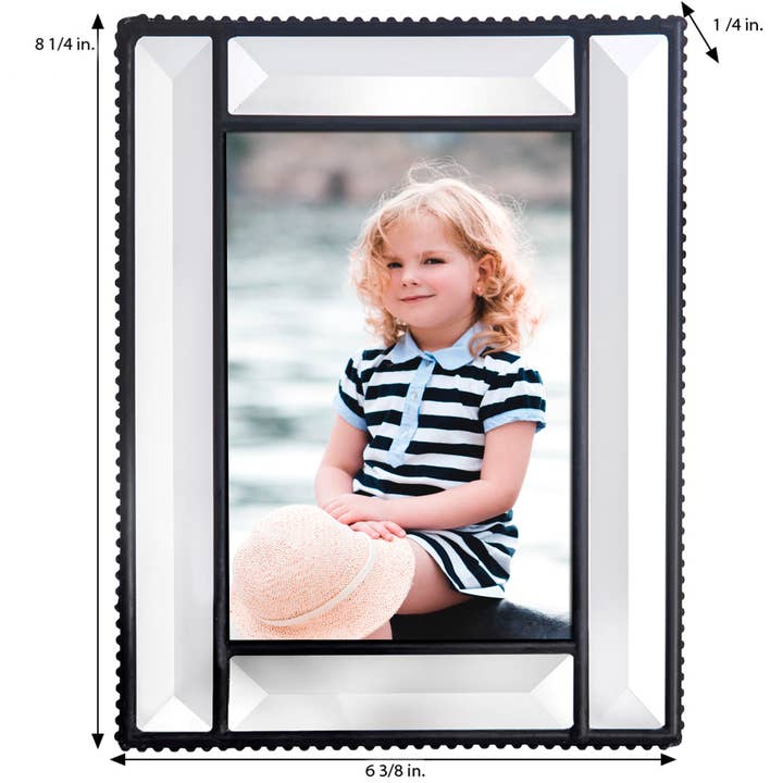 J Devlin Glass Art & Bert Anderson Collection - Wholesale Picture Frame - Crystal Glass Picture Frame 5x7 4x6 2.5x3.5 By J Devlin