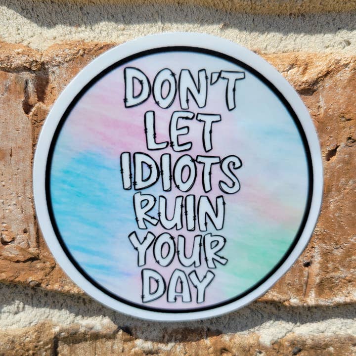 3 inch Water resistant laminated vinyl sticker for wholesale by Kodaandmom