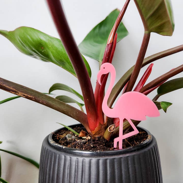 Leaf & Node - Wholesale Garden/Lawn Stake - Pink Flamingo Decorative Houseplant Accessory4