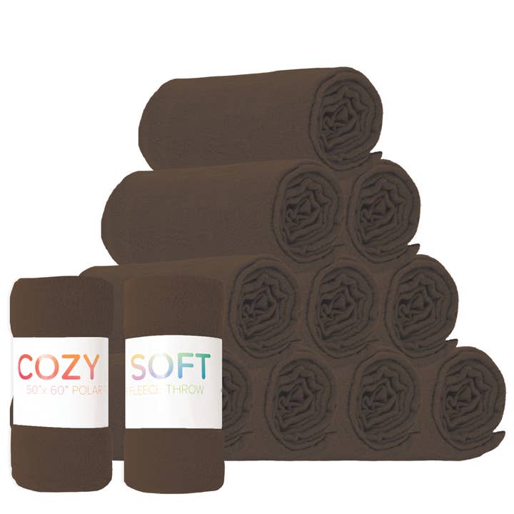 Arkwright Home - Wholesale Throw Blanket - Soft Fleece Throw Blankets, Color Options40