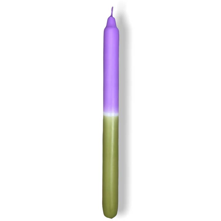 Stabkerze 29cm oliv & flieder für den Großhandel von DIPDIP candles