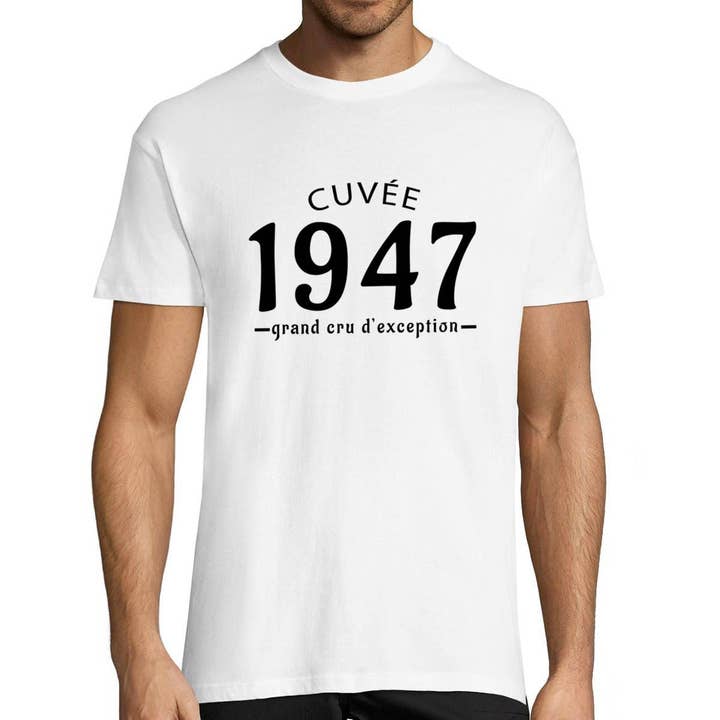 Men's Anniversary T-shirt 1947 Cuvée Grand Cru | Planetee for wholesale by Planetee