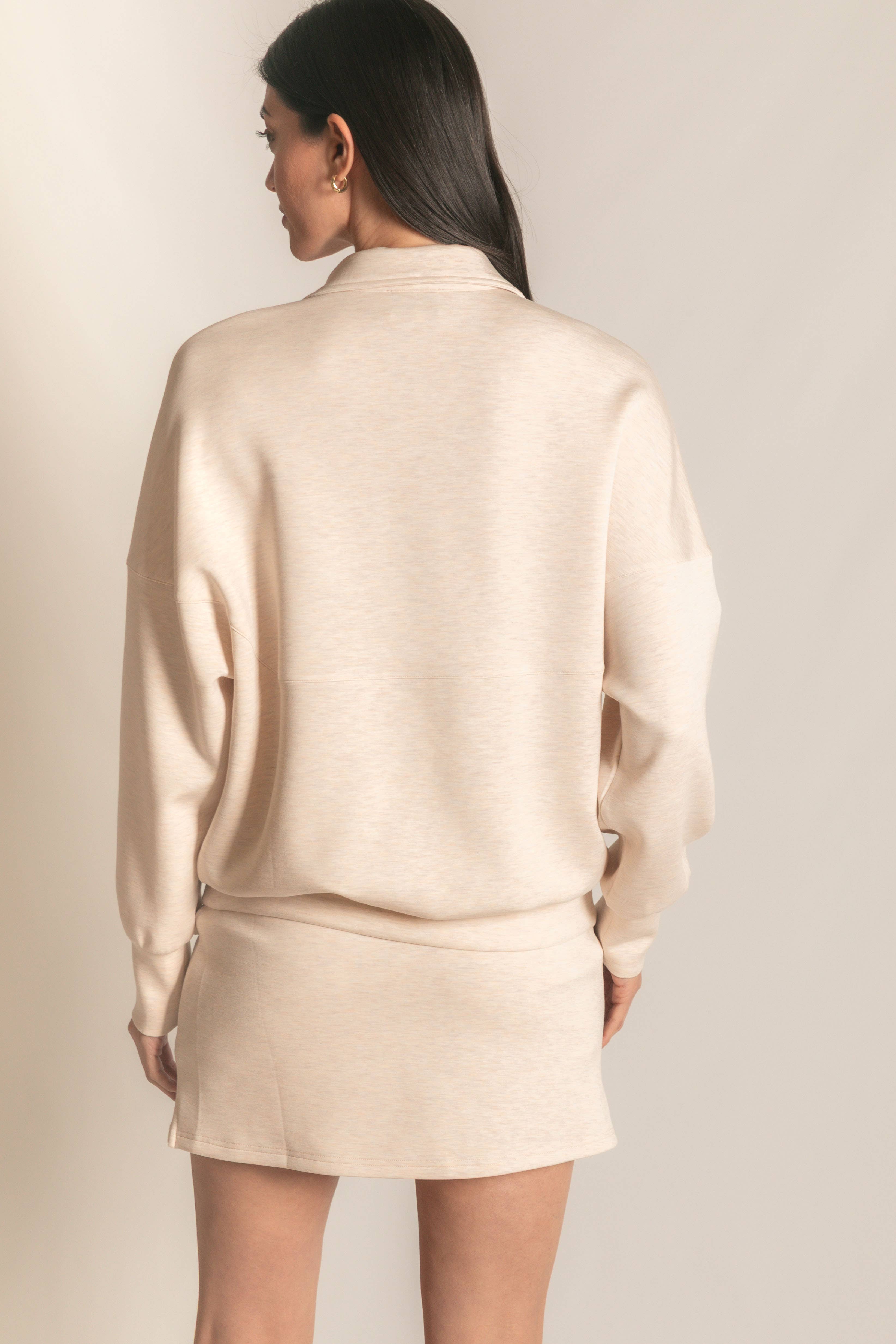 P. CILL - Vente Sweat-shirt – femme - Pull zippé P. CILL Butter en modal74