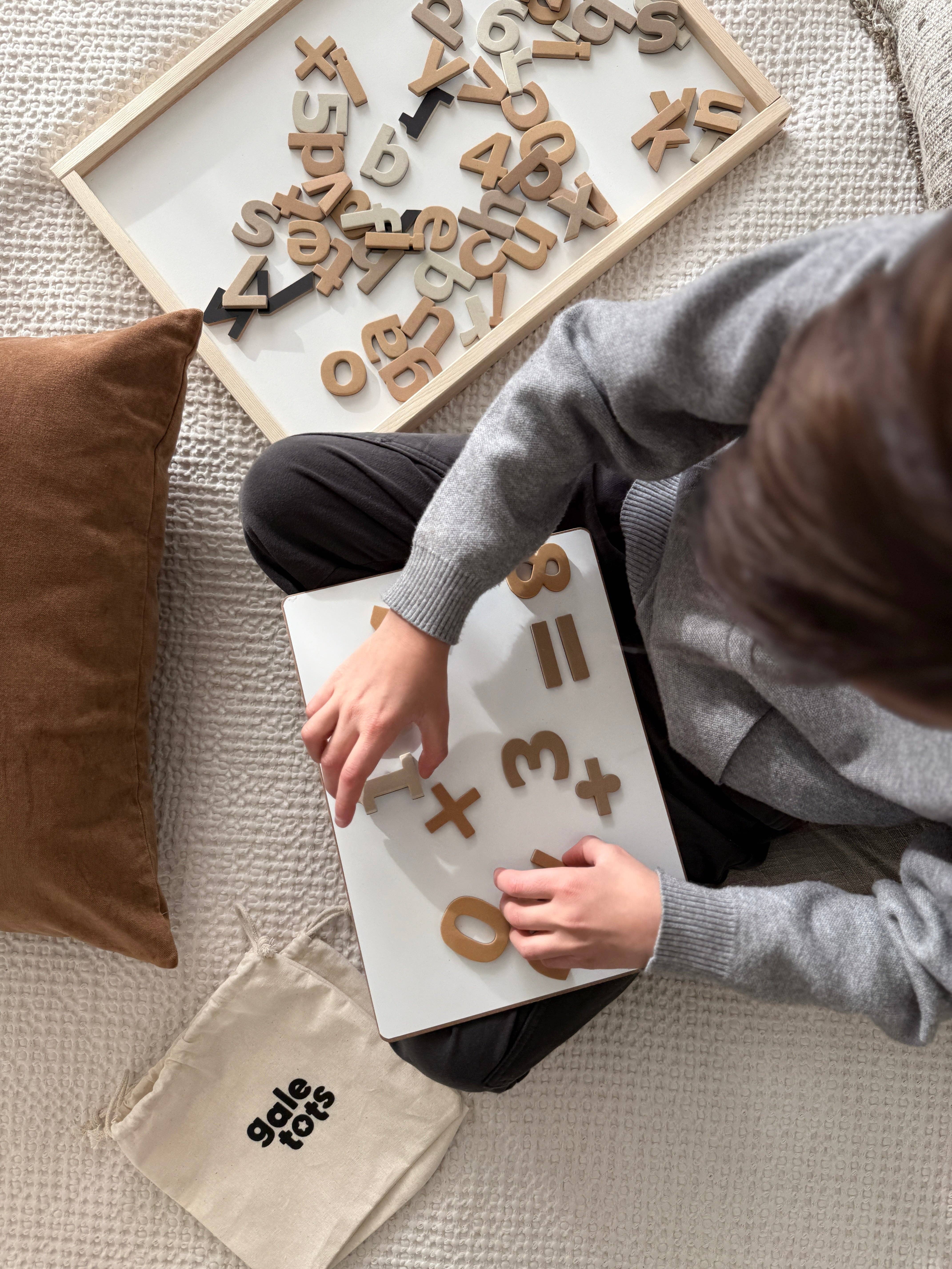 GALE TOTS - Wholesale Magnet - Kids & Baby - 135 Pcs Magnetic Letters and Numbers (Boho Neutrals)4