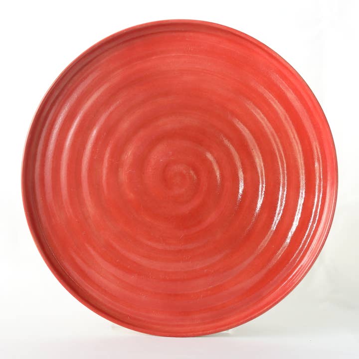 Cherry Red Classic Dinner Plate for wholesale by Katie L Thompson Designs
