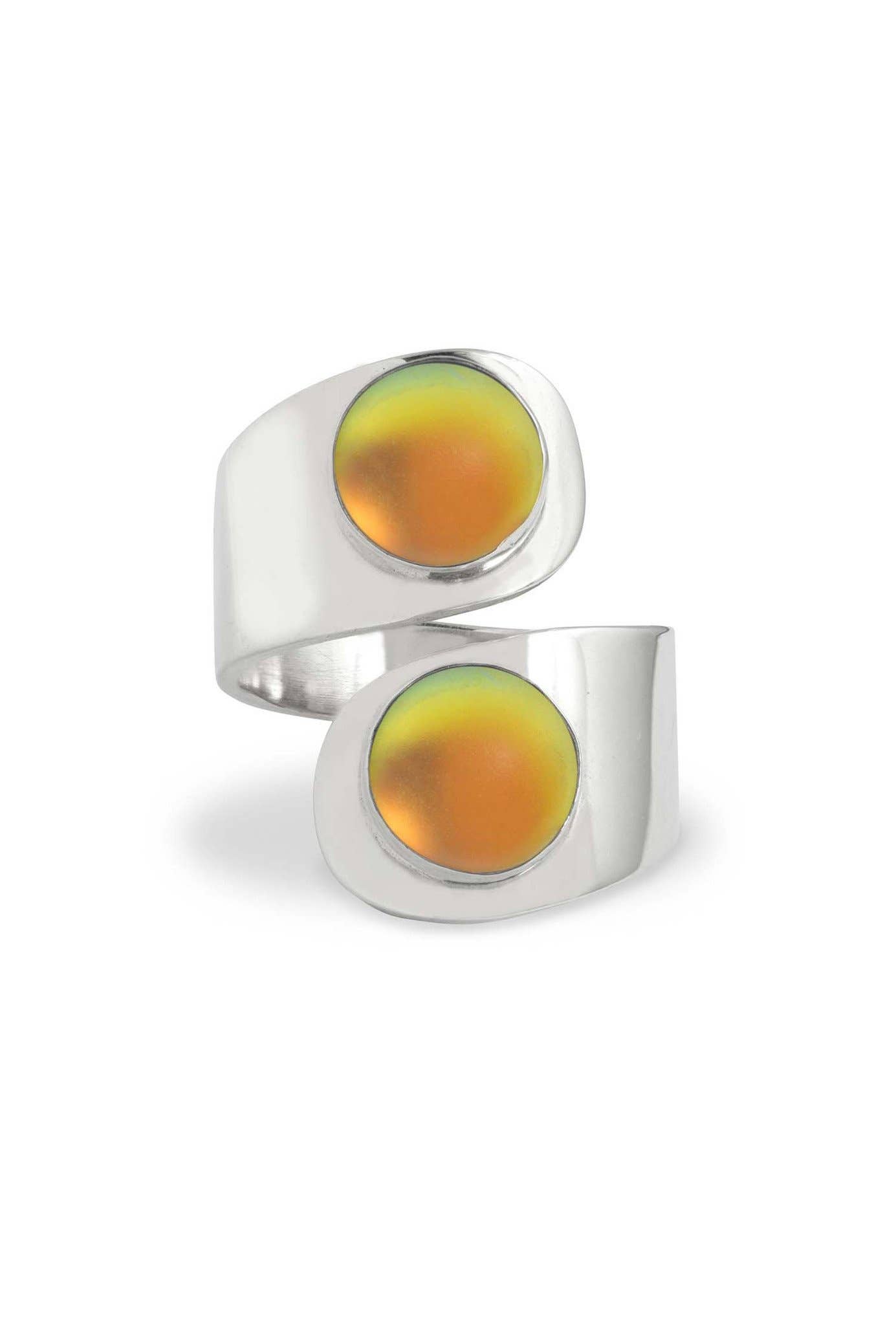 LeightWorks - Wholesale Cocktail/Statement Ring - Double Circle Ring Sterling Silver Crystal Jewelry7