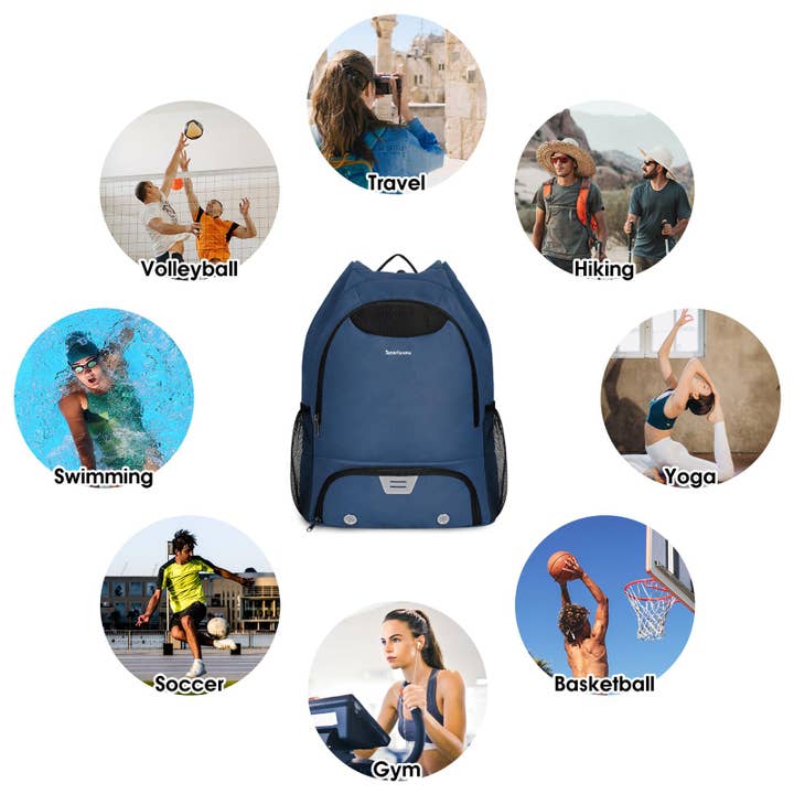 wandf - Wholesale Backpack – Unisex - Drawstring Backpack Soccer Basketball Backpack Gym Bag35