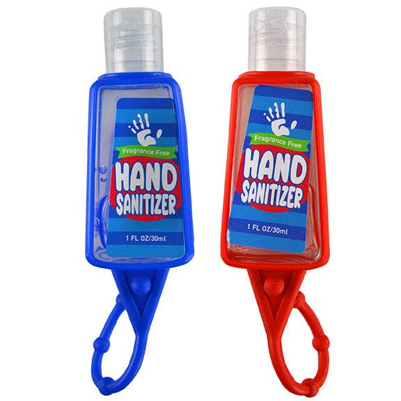 Novelty Closeout - Wholesale Hand Sanitizer - Hand Sanitizer 1 oz Bottle with Holder Assortment- 48/Pack