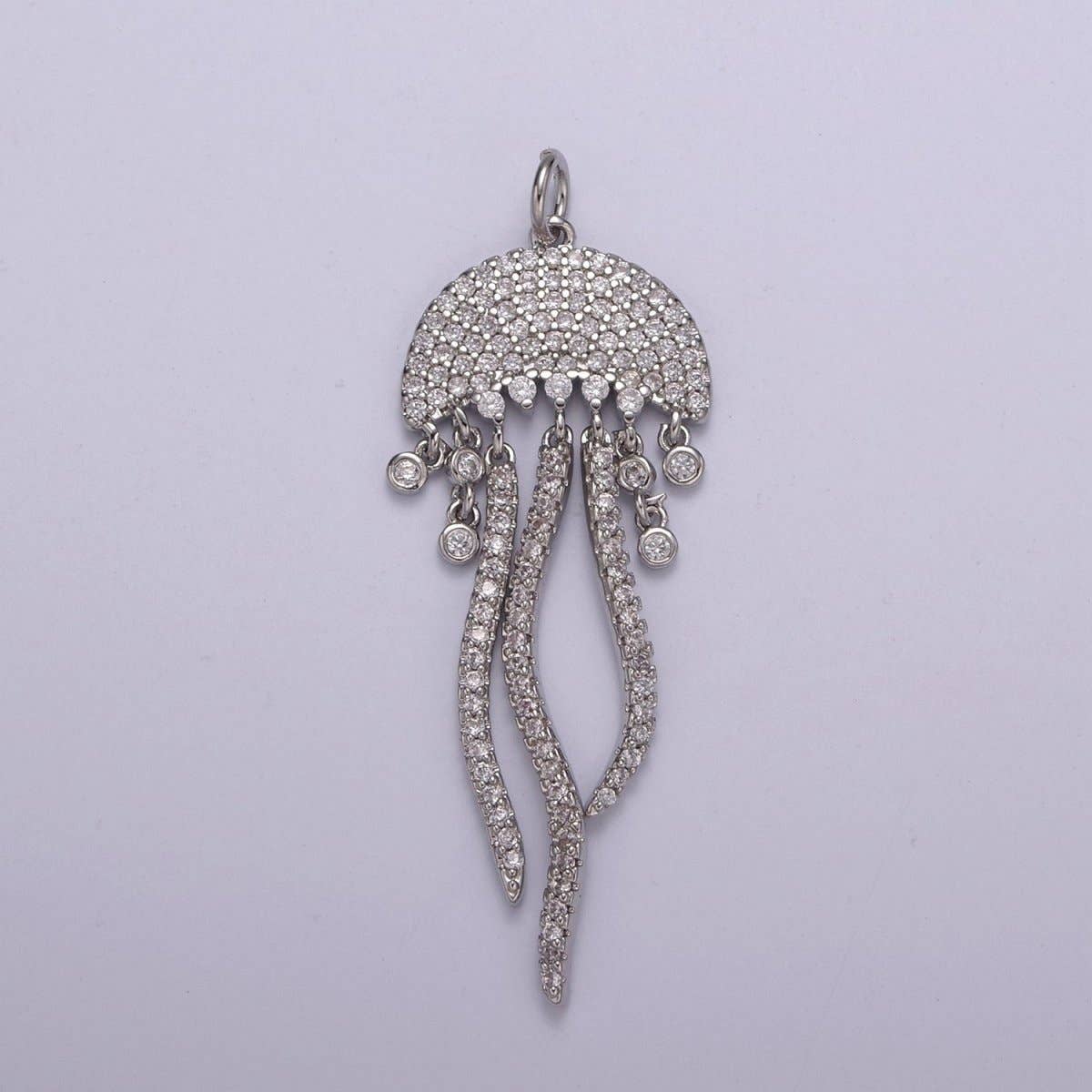 14K Gold Filled Jellyfish Charm Micro Pave Dangle Charm Ocean Lover Pendant Under The Sea Inspired Nautical, Beach Charms N-220 N-221 for wholesale on Faire3