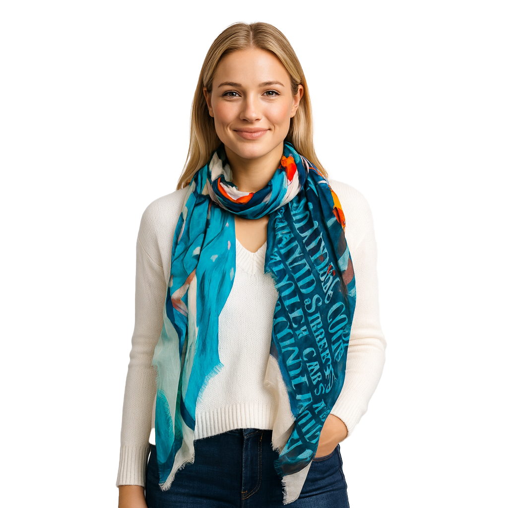 Blue Pacific - Wholesale Scarf - Women's - Granada 1921 Scarf0