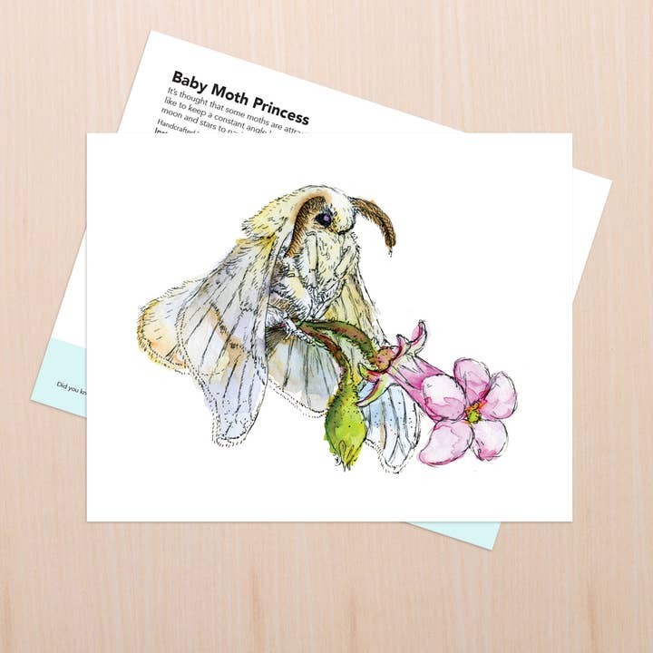 Moth Princess Art for wholesale by Coy Ink Studio