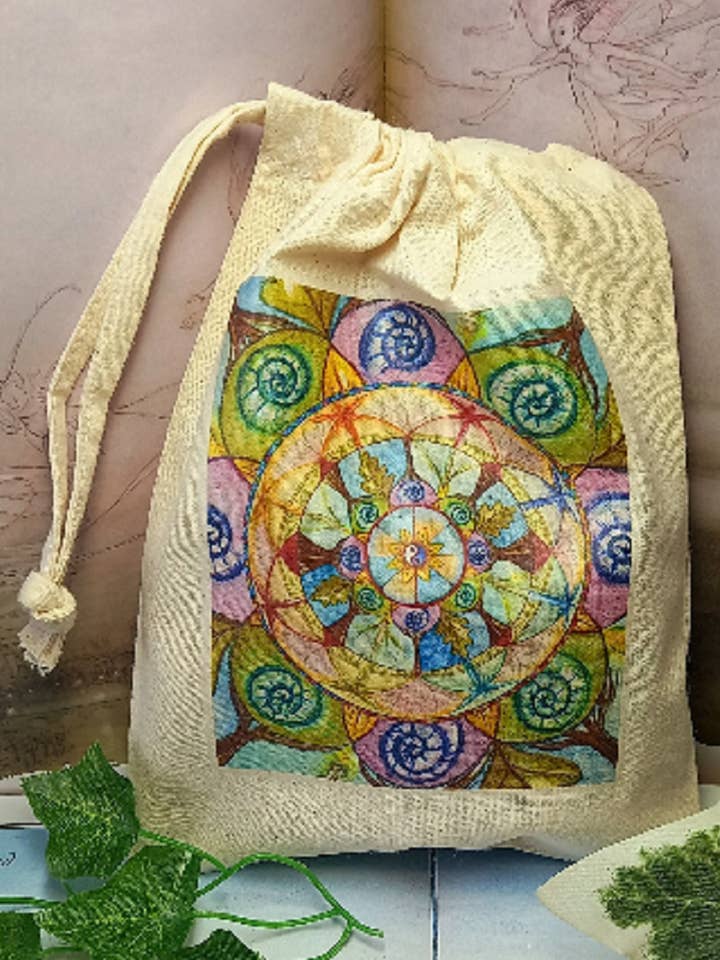 Cosmic Flower Tarot Pouch for wholesale by FreeRangeFaeries