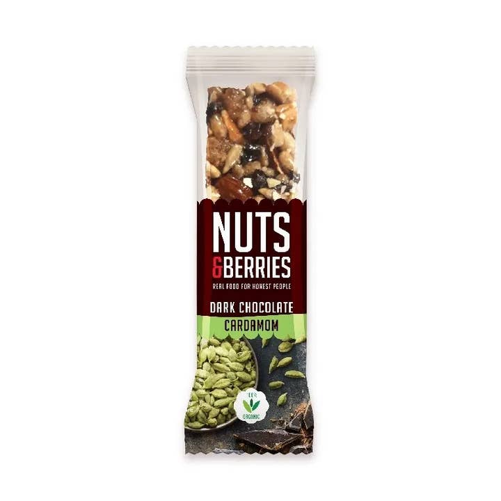 Barre chocolat noir et cardamome Nuts&Berries 40 g pour la vente par Original Market