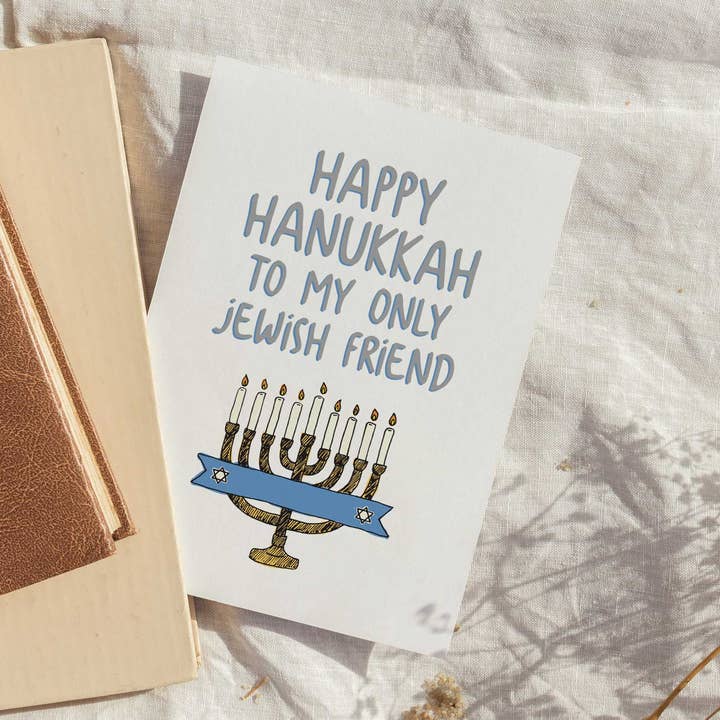 My Only Jewish Friend Hanukkah Card for wholesale by The Card Aisle