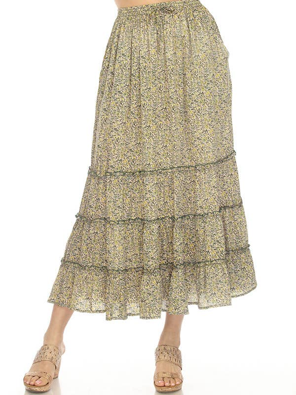 Saia Maxi Romântica em Camadas por atacado de Lakhays Collection Inc.