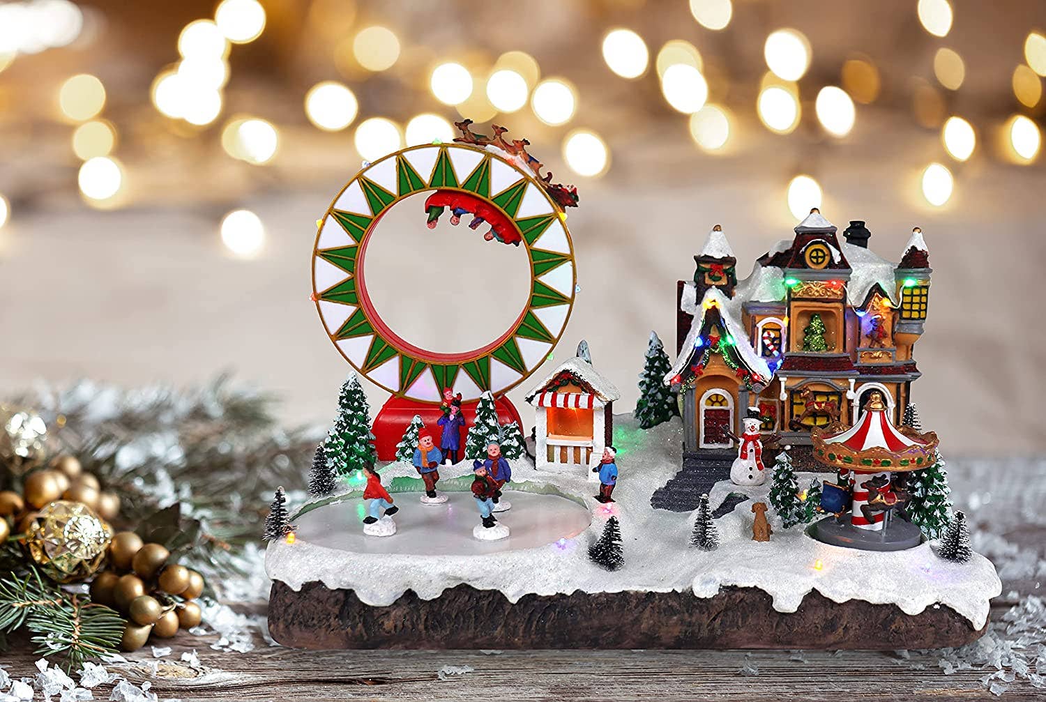 Top Treasures - Wholesale Christmas Decoration - Grand Carnival Animated Christmas Village7