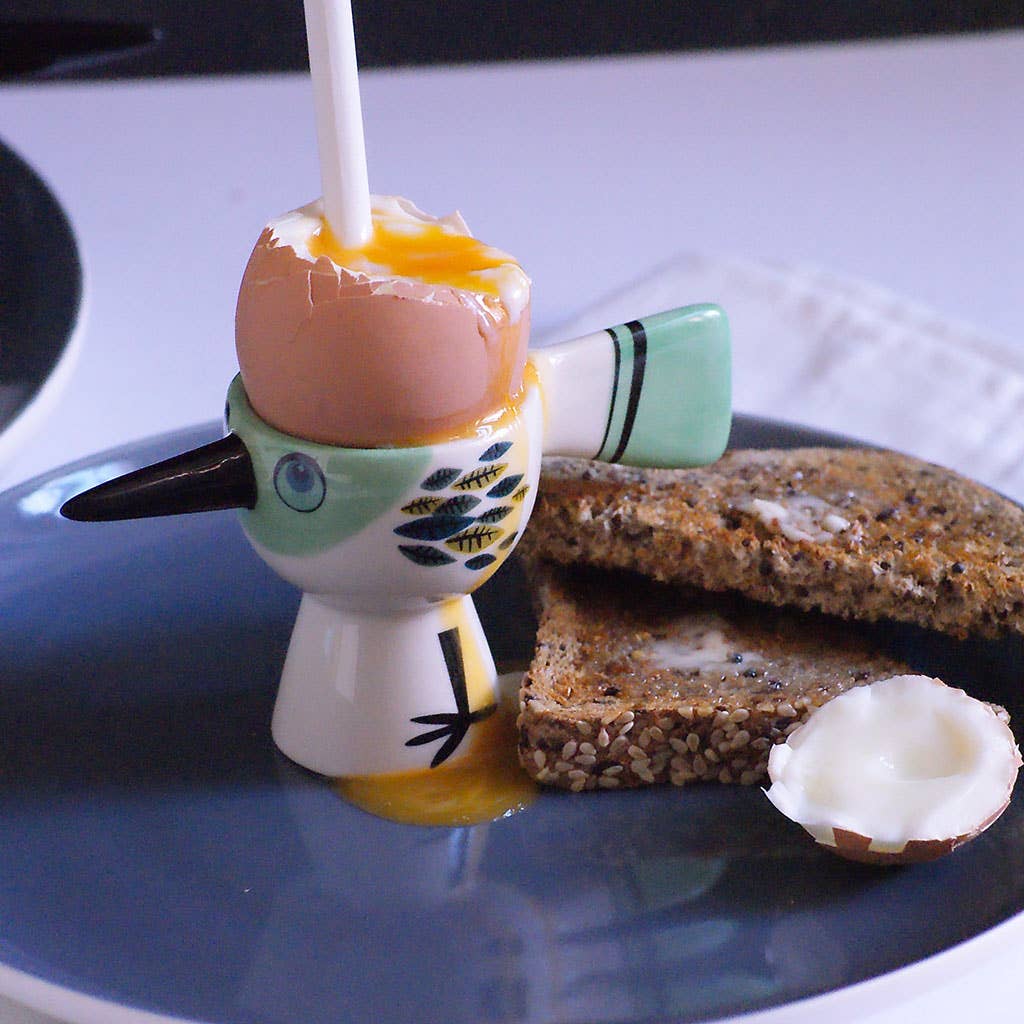 Hannah Turner Ltd - Wholesale Egg Cup/Holder - Green Bird Egg Cup2