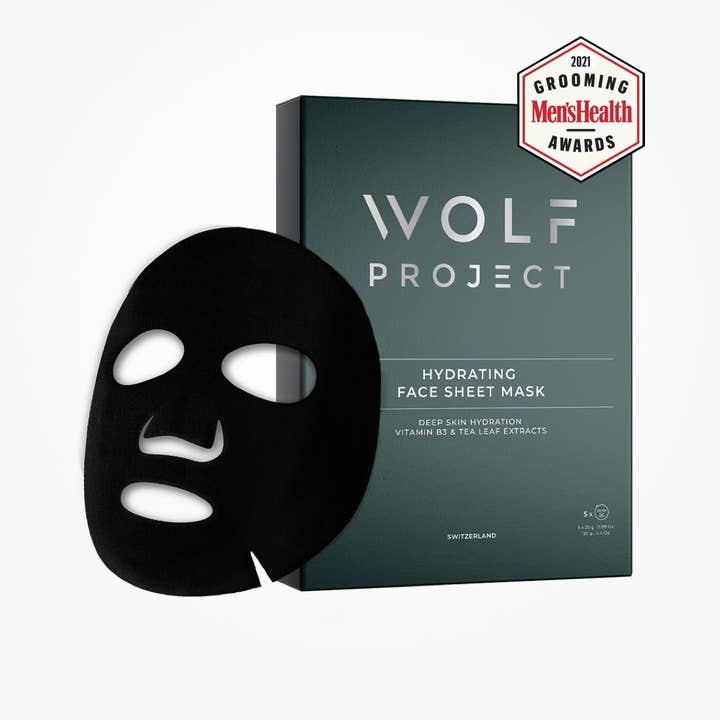 Wolf Project – Großhandel Gesichtsmaske – Herren – Feuchtigkeitsspendende Gesichtsmaske, 4er-Pack