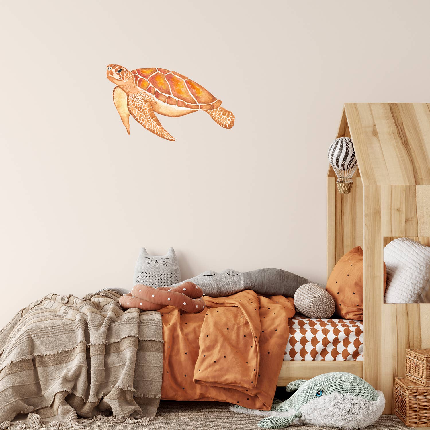 Adnil Creations – Engroshandel Vindues- og vægklistermærke – Skildpadde mærkat | Stof wall stickers0