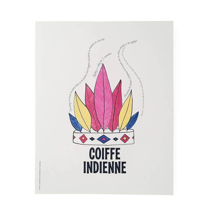 Indian headdress poster for wholesale by Supereditions