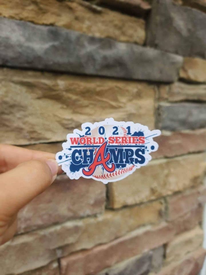 A Little Design Company - Wholesale Sticker - Small Braves World Series Champs 2021 Sticker0