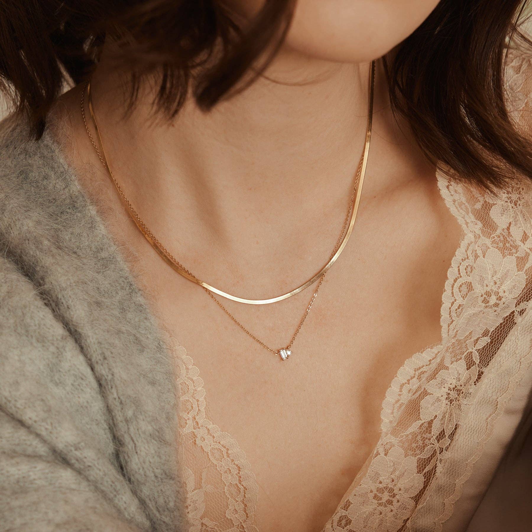 Made By Mary - Wholesale Pendant/Charm Necklace - Toi et Moi Necklace9