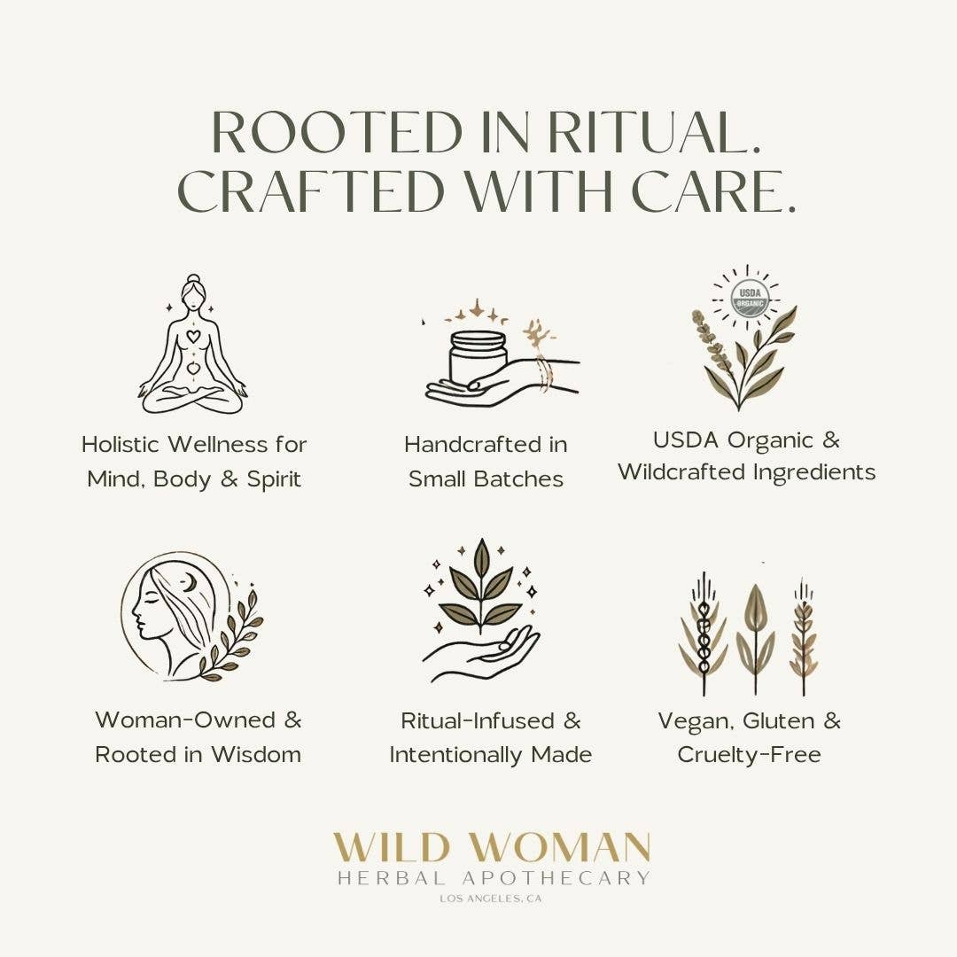 Wild Woman Herbal Apothecary - Wholesale Health/Detox Tea - Moon Cycle Support Tea | Hormone Balance, PMS & Self Care8