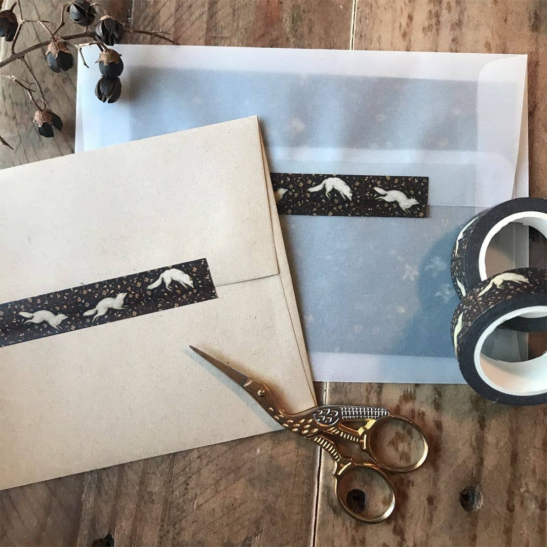 Jessica Roux Illustration - Wholesale Washi Tape - Arctic Fox Washi Tape1