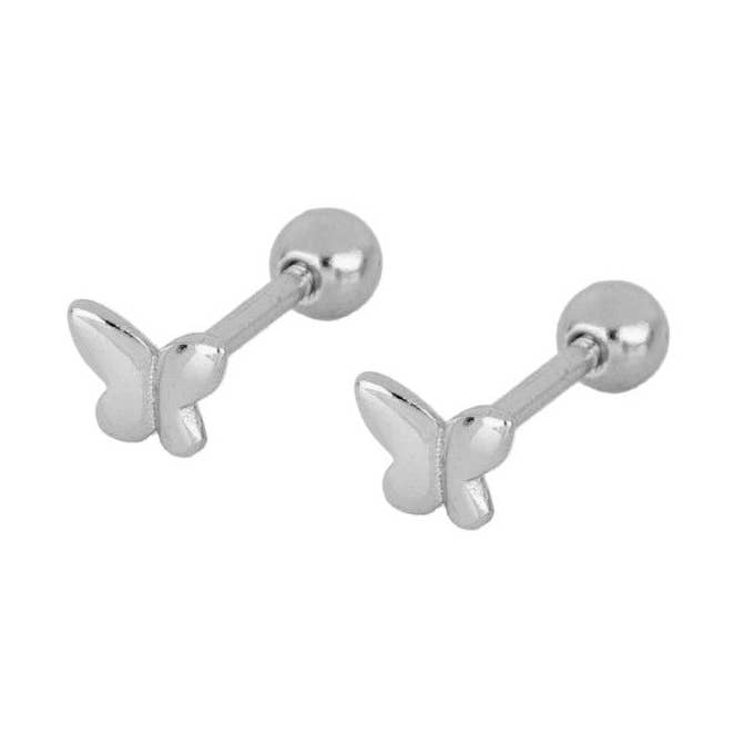 Butterfly piercingørering i sterlingsølv for engroshandel hos Clodette
