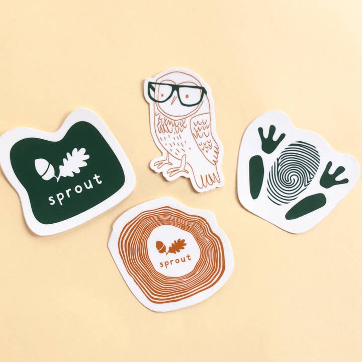 Sprout Kids Stickers for wholesale by Monk Manual