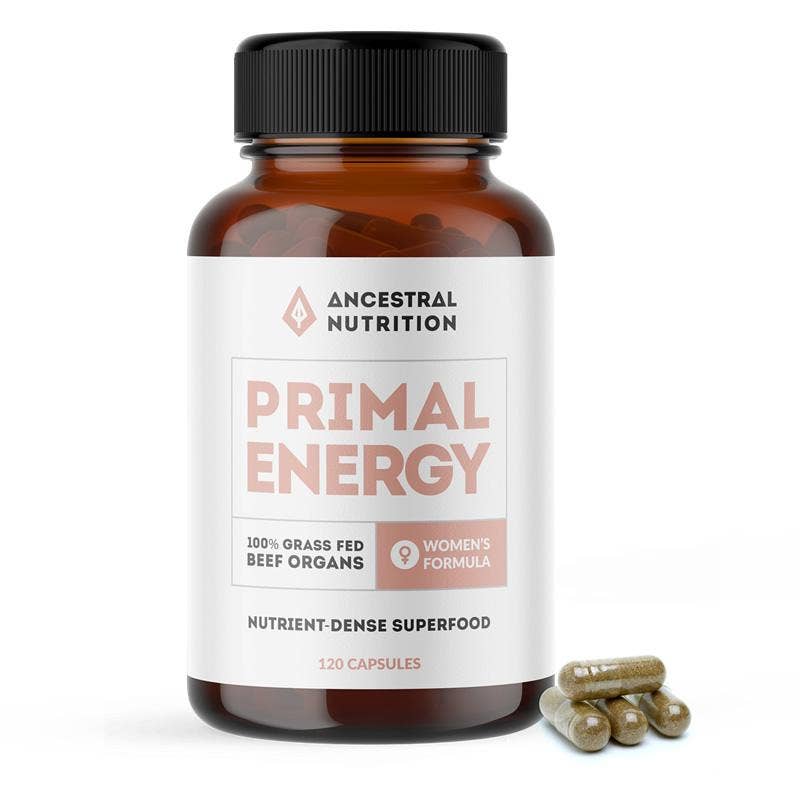 Ancestral Nutrition Pty Ltd - Wholesale Oral supplement/vitamin - Primal Energy Women - Grass Fed Beef Organ Capsules (Box of 6)1