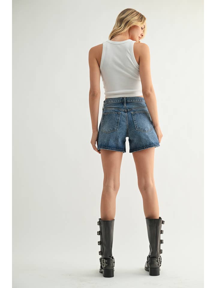 JUST BLACK DENIM – Großhandel Shorts – Damen – BH507N - MED - Vintage HR Kurz4