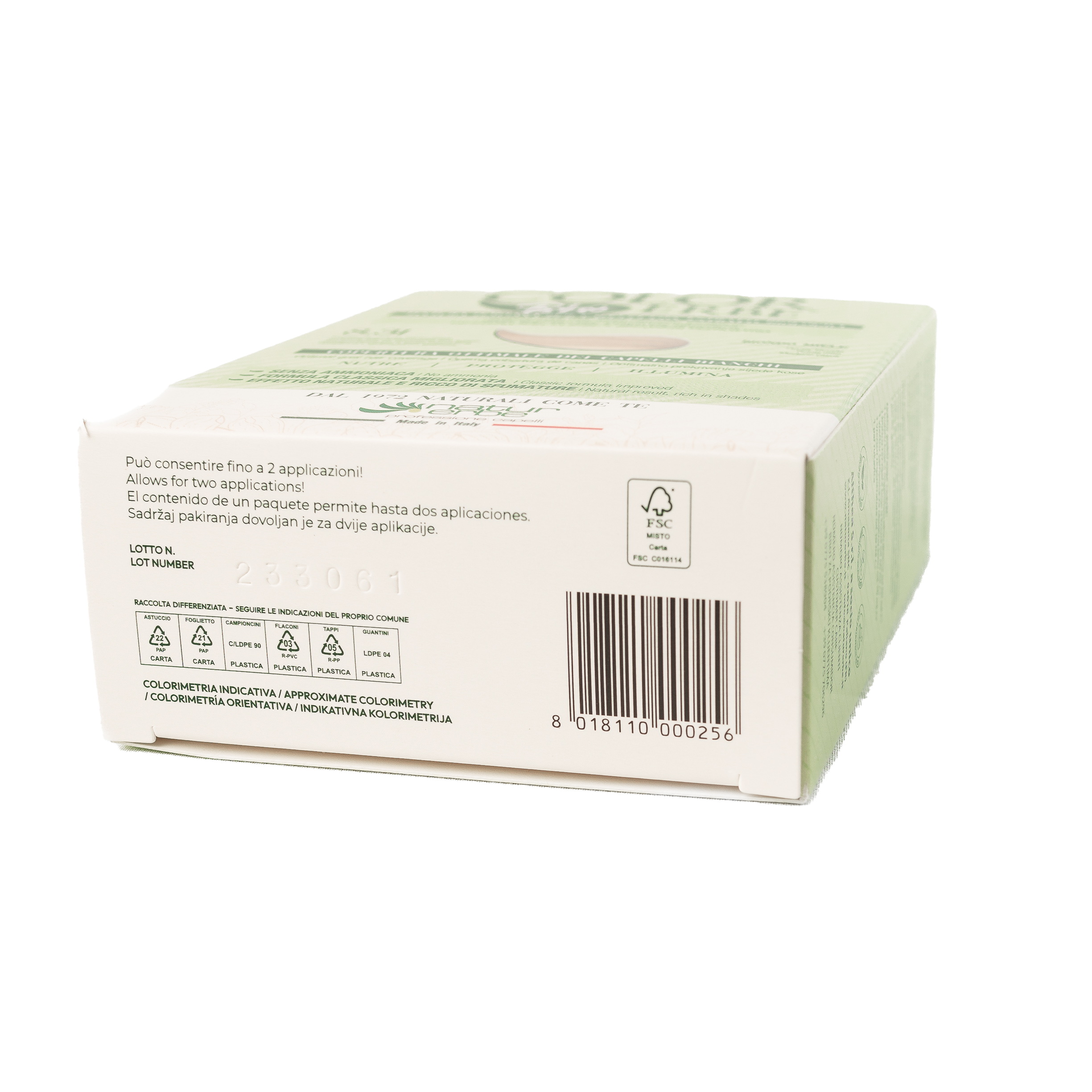 COLOR ERBE - Wholesale Hair Dye - Color Erbe Estr. Dye Organic Blonde Honey (8.31) - Made in Italy8