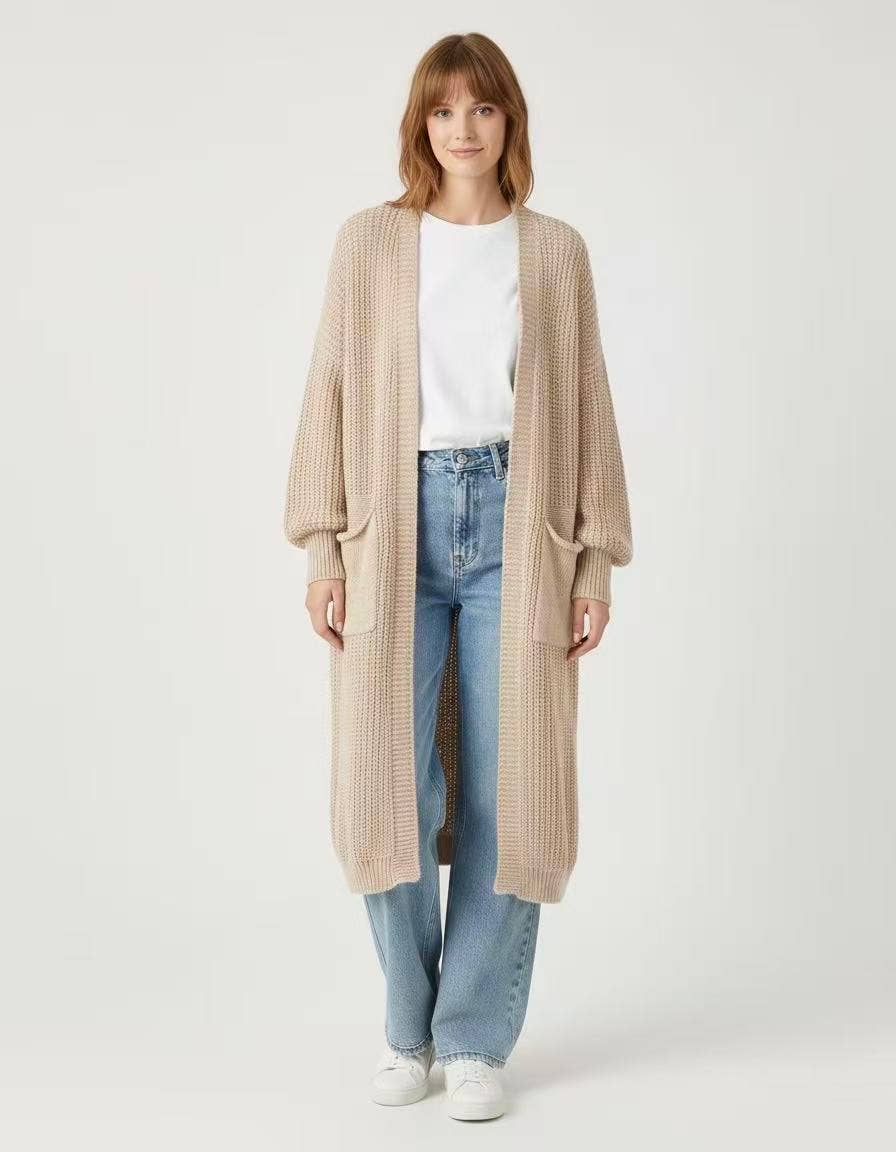 AMELÉ – wholesale Cardigan – Women’s – Long knit cardigan0