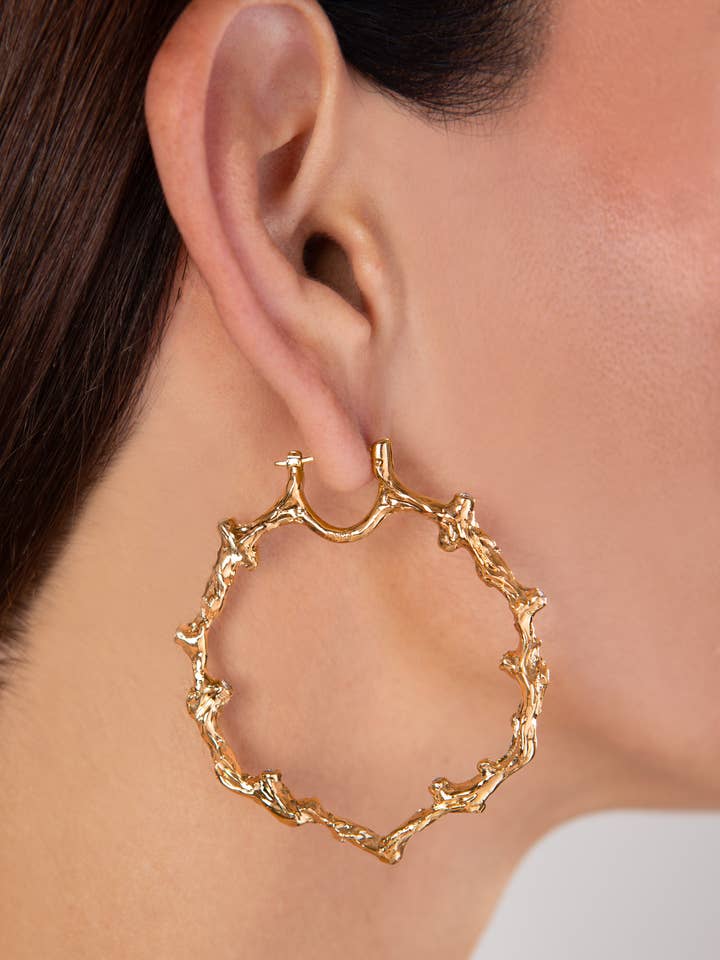 Brincos de argola Ramage por atacado de ENEIDE