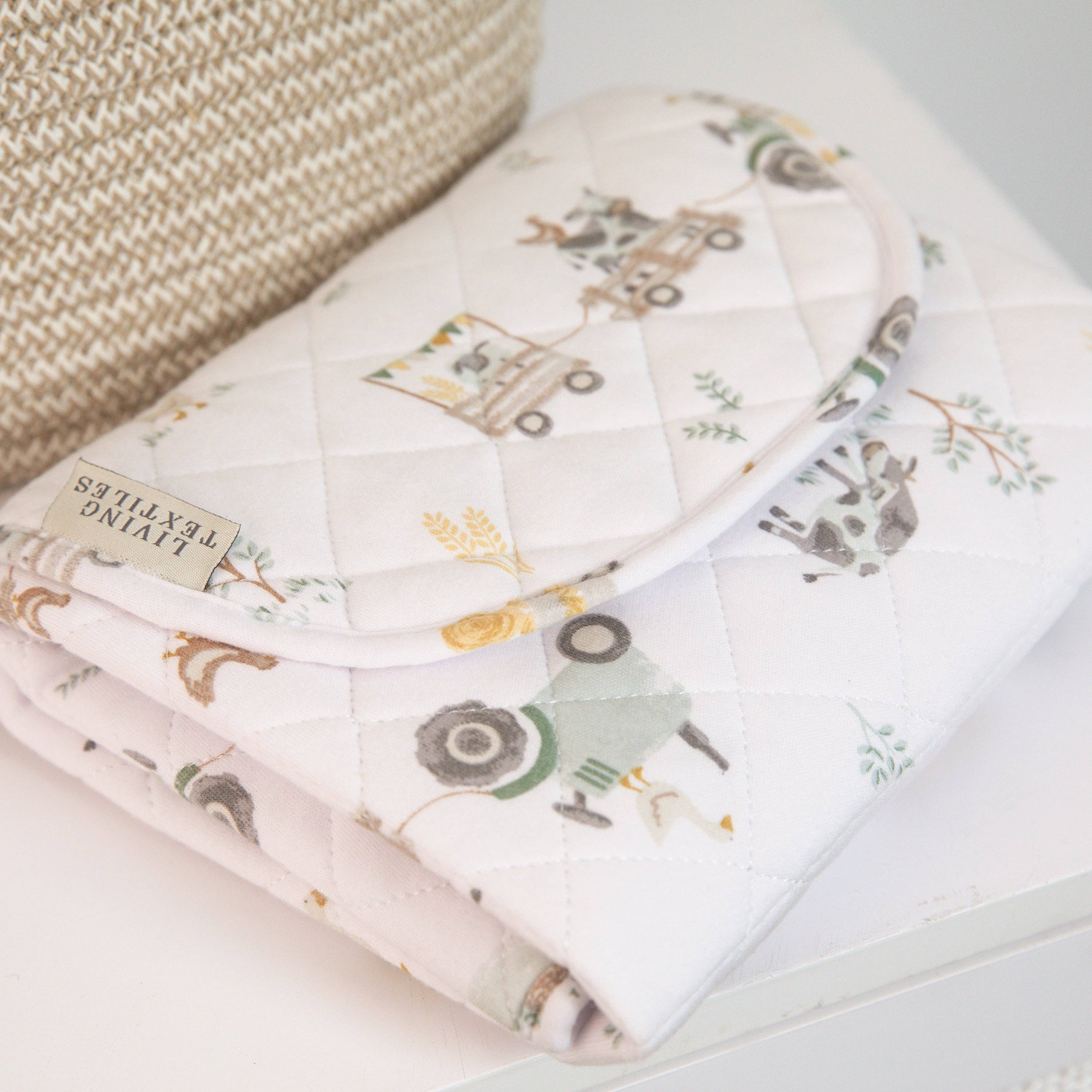 Living Textiles - Wholesale Changing Mat/Pad - Baby - Waterproof Travel Change Mat - Tractor Ride3