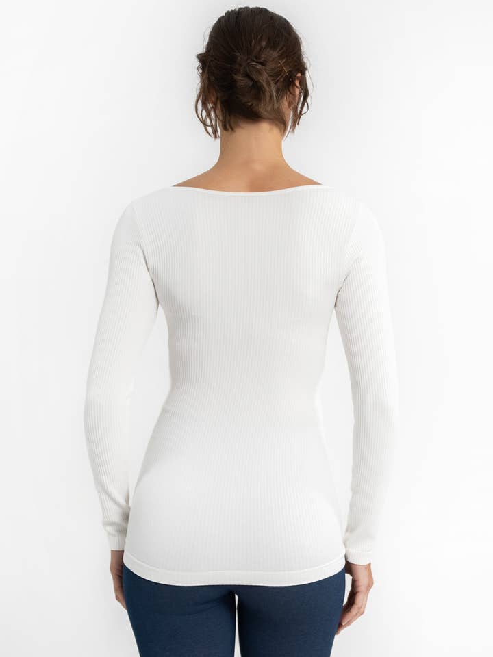 ELIETIAN - Wholesale Knit Top - Women's - Ribbed Reversible Long Sleeve20