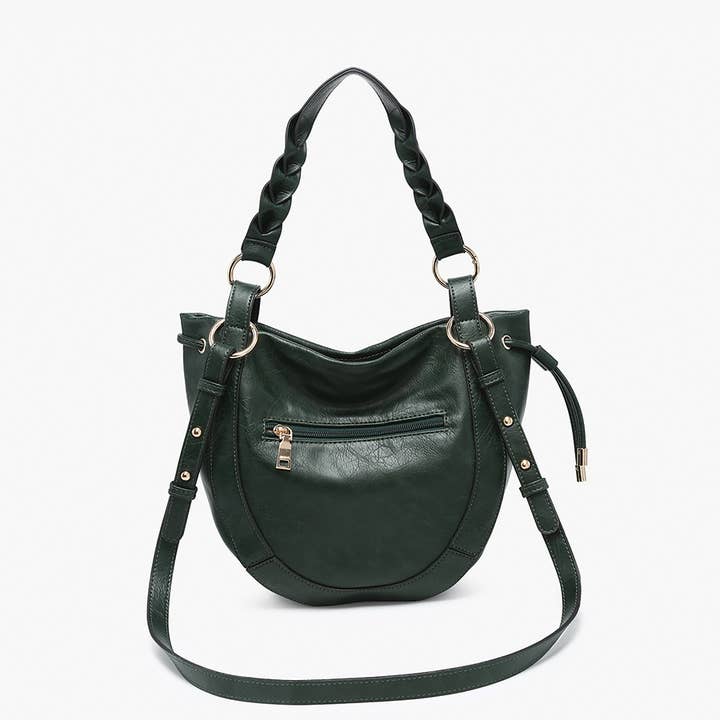 Jen & Co. - Wholesale Shoulder Bag - Women's - M2617 Rowan Paneled Hobo w/ Twisted Handle & Long Strap6