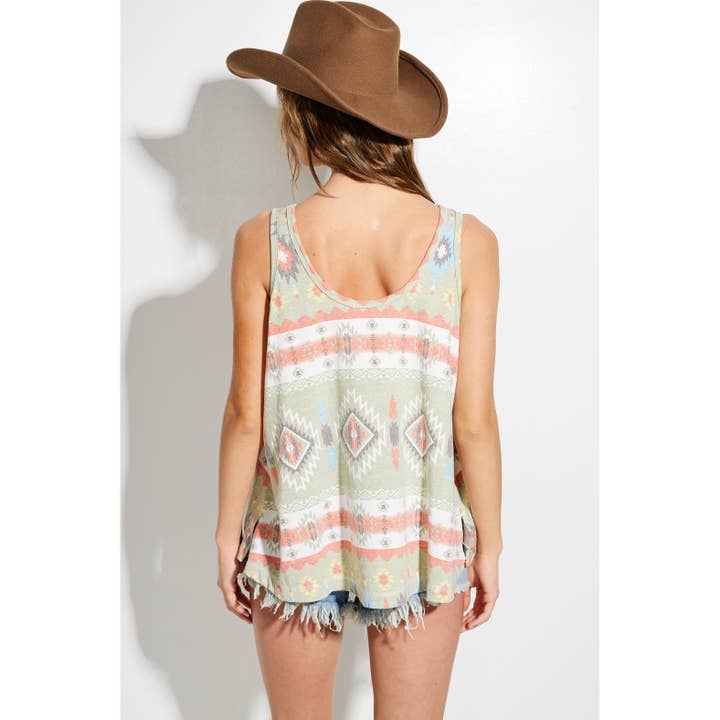 Phil Love - Wholesale Tank Top - Women's - Aztec print tank top 13